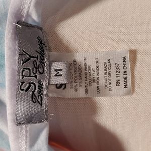 Spy zone exchange colorful t shirt medium w stiches,  stone, spangled.